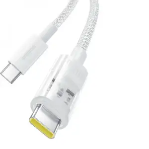 Кабель Baseus Gem Fast-Charging Type-C to Type-C 100W 2m White, P10373000211-01
