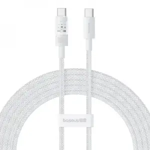 Кабель Baseus Gem Fast-Charging Type-C to Type-C 100W 2m White, P10373000211-01