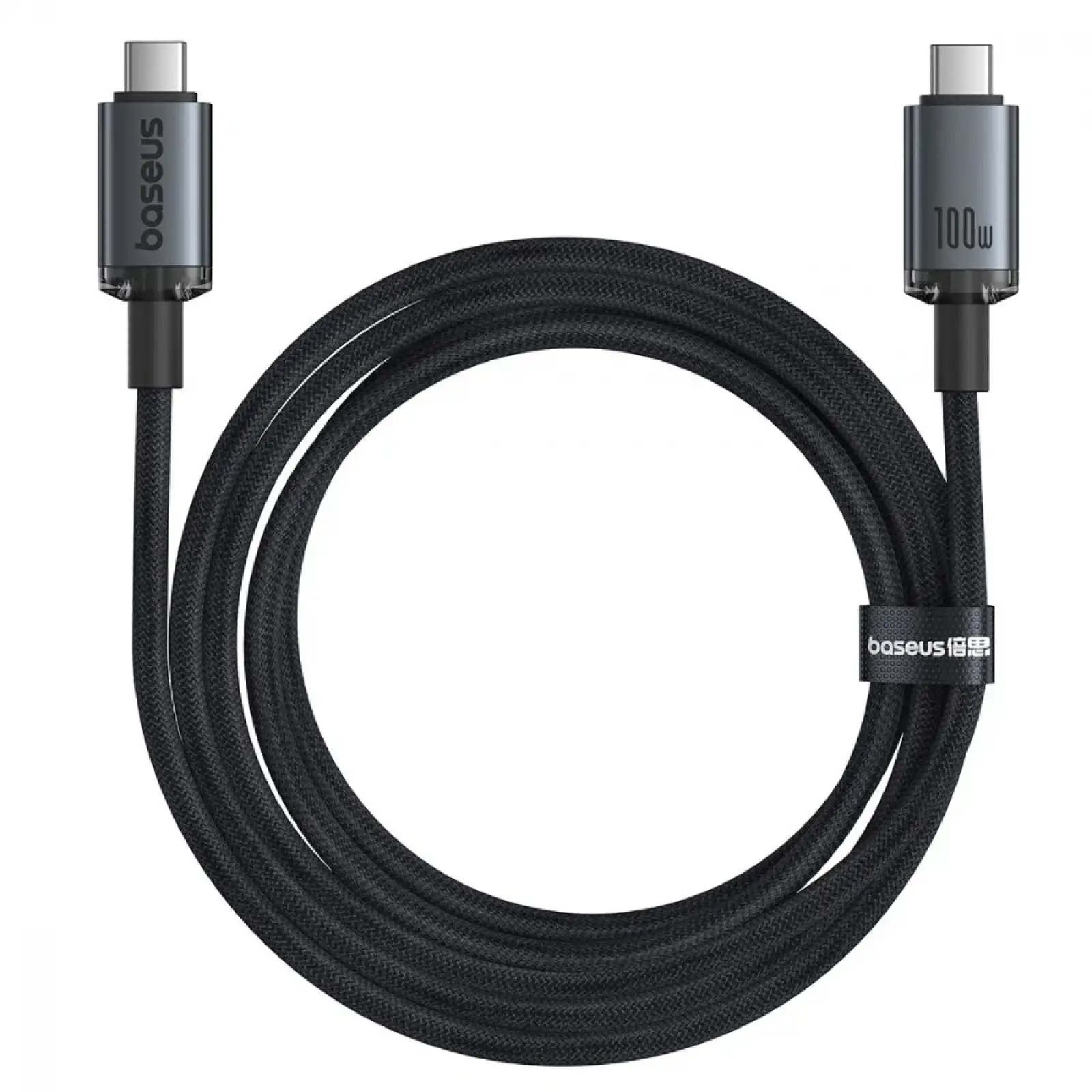 Кабель Baseus Crystal Shine USB3.2 Full Featured Type-C to Type-C 100W (1.5m) Black, P10318204111-00