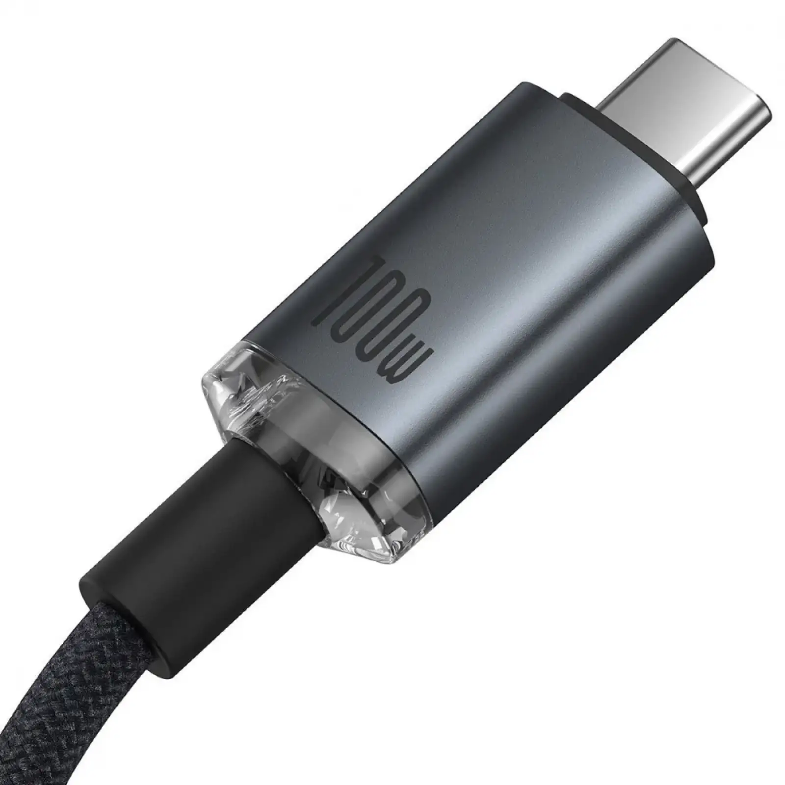 Кабель Baseus Crystal Shine USB3.2 Full Featured Type-C to Type-C 100W (1.5m) Black, P10318204111-00