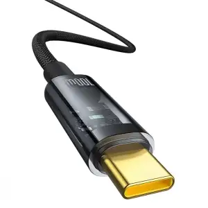 Кабель Baseus Explorer Series Auto Power-Off Type-C to Type-C 100W (2m) Black, P10319704111-00