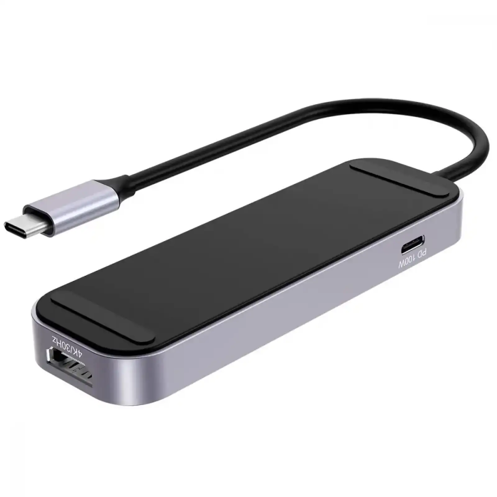 Type-C-Хаб Proove Shadow (2*USB3.0 + Type-C + PD100W + HDMI) Dark Gray, HBSW10221205