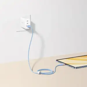 Кабель Baseus Discolor Series Fast Charging Type-C 100W (1m) Blue