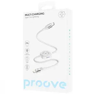 Кабель Proove Multi Charging Type-C to Lightning 27W White CCMT27004101