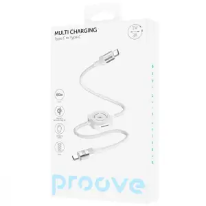 Кабель Proove Multi Charging Type-C to Type-C 60W White CCMT27002101
