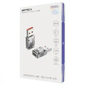 Перехідник Proove Gaming Matrix OTG Type-C to USB Silver (HBMA00012006)