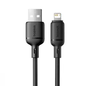 Кабель Baseus Silky Series Fast Charging Lightning 2.4A (2m) black (616630001)