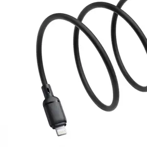 Кабель Baseus Silky Series Fast Charging Lightning 2.4A (2m) black (616630001)
