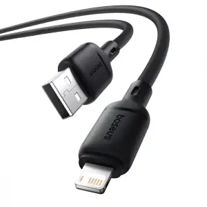 Кабель Baseus Silky Series Fast Charging Lightning 2.4A (2m) white (616630003)