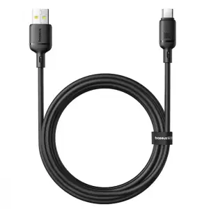 Кабель Baseus Silky Series Type-C 100W (2m) black (616640001)