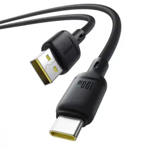 Кабель Baseus Silky Series Type-C 100W (2m) black (616640001)