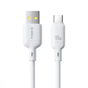 Кабель Baseus Silky Series Type-C 100W (2m) white (616640003)