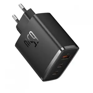 МЗП Baseus Cube Pro Fast Charger 65W (2 Type-C + USB) Black