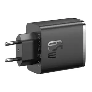 МЗП Baseus Cube Pro Fast Charger 65W (2 Type-C + USB) Black