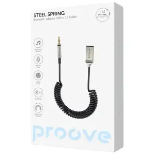 Автомобільний Аудіо Bluetooth Адаптер Proove Steel Spring Black