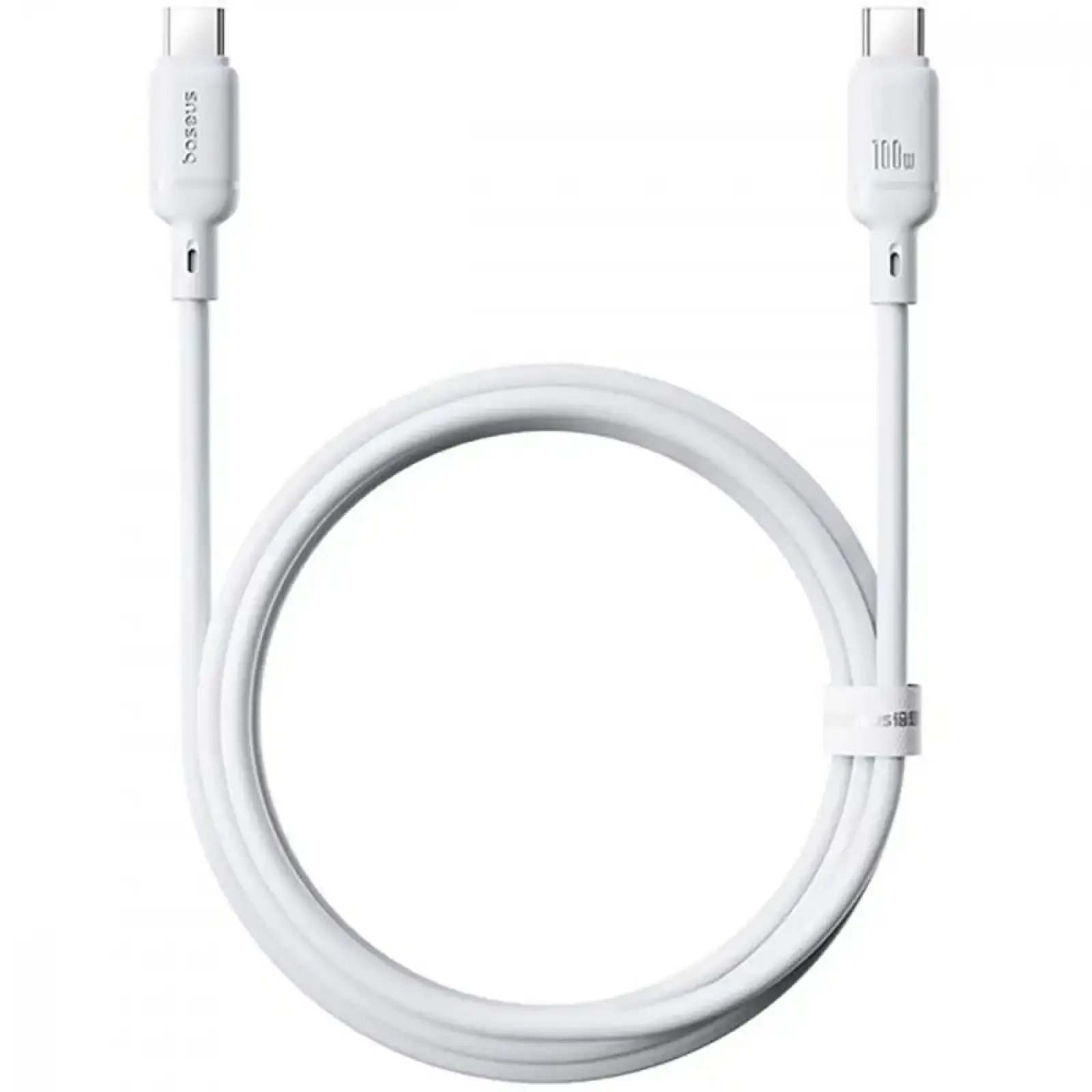 Кабель Baseus Silky Series Fast Charging Type-C to Type-C 100W (1m) White