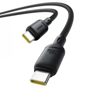 Кабель Baseus Silky Series Fast Charging Type-C to Type-C 100W (2m) Black