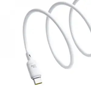 Кабель Baseus Silky Series Fast Charging Type-C to Type-C 100W (2m) Black