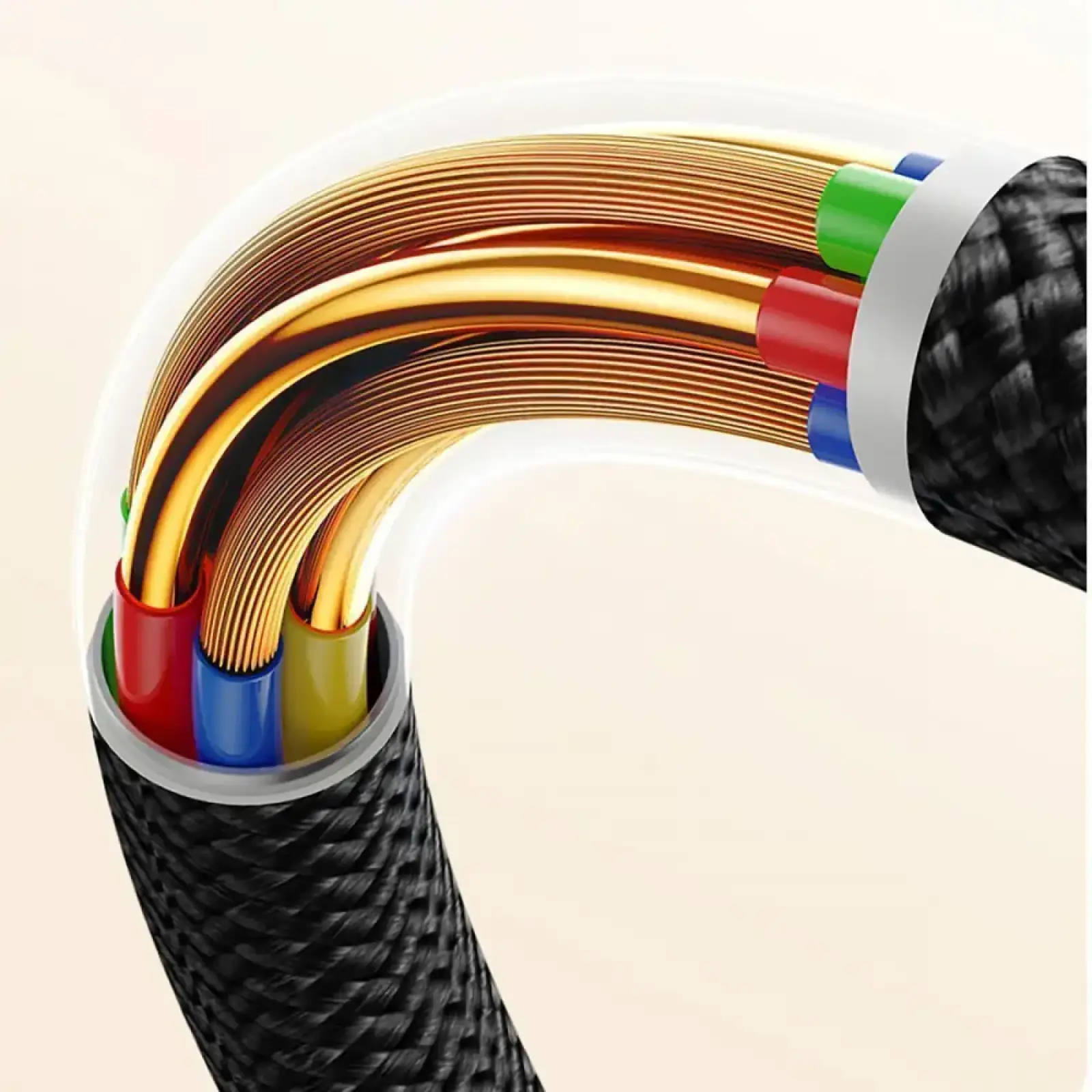 Кабель Baseus Dura Series Fast Charging Type-C 60W (2m) gold/black