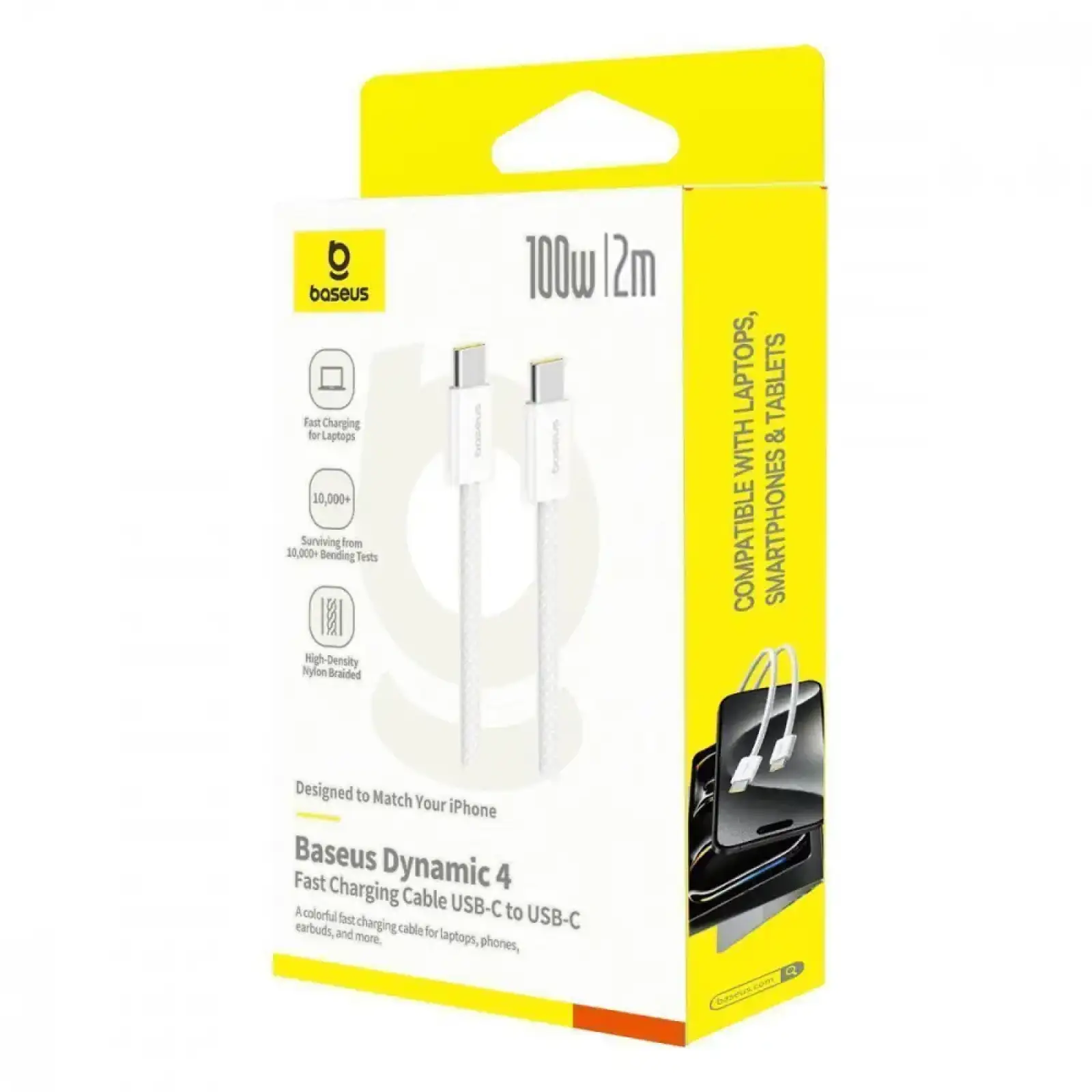Кабель Baseus Dynamic 4 Fast Charging Type-C to Type-C 100W (2m) Black