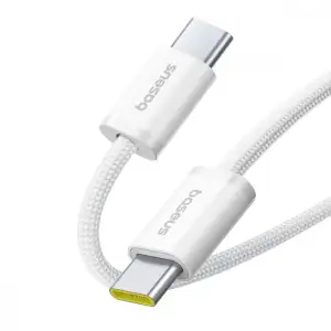 Кабель Baseus Dynamic 4 Fast Charging Type-C to Type-C 100W (2m) White