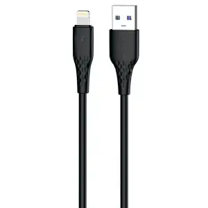 Кабель Proove GridLine USB to Lightning 2.4A (1m) Black