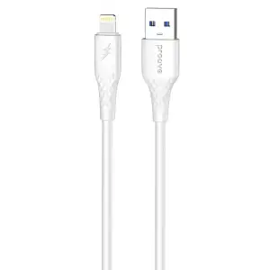 Кабель Proove GridLine USB to Lightning 2.4A (1m) White