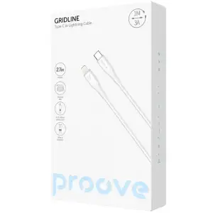 Кабель Proove GridLine Type-C to Lightning 27W (1m) Black