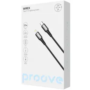 Кабель Proove WireX Type-C to Lightning 27W (1m) Black