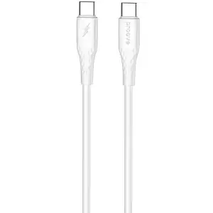 Кабель Proove GridLine Type-C to Type-C 60W (1m) White