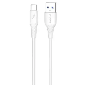 Кабель Proove GridLine USB to Type-C 3A (1m) White
