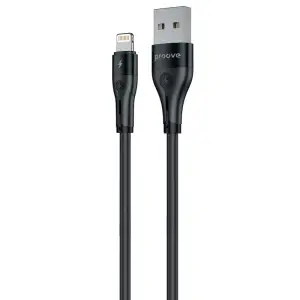 Кабель Proove Soft Silicone USB to Lightning 2.4A (2m) Black