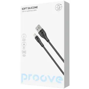 Кабель Proove Soft Silicone USB to Lightning 2.4A (2m) White