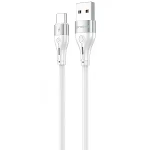 Кабель Proove Soft Silicone USB to Type-C 3A (2m) White