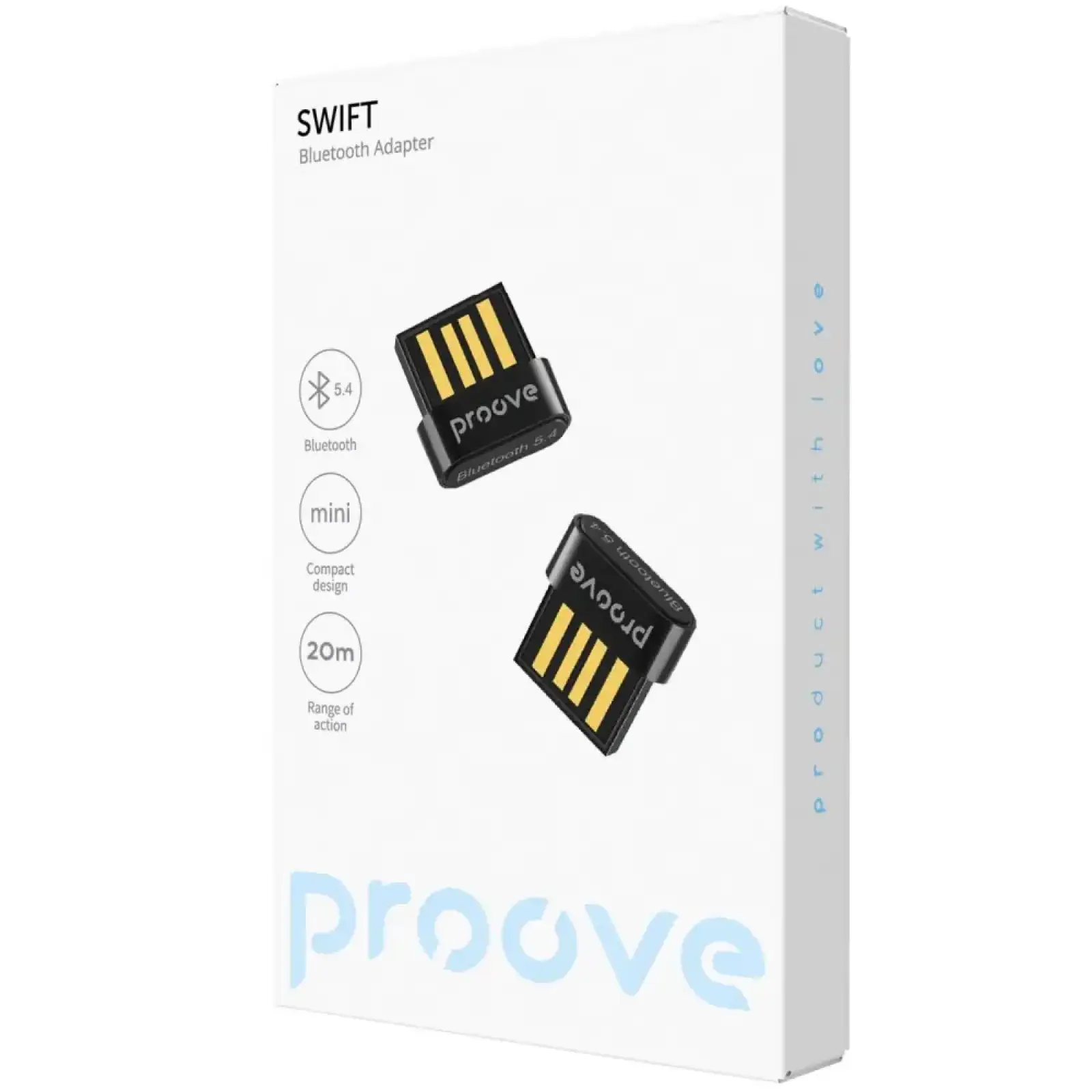 Бездротовий адаптер Proove Swift Bluetooth 5.4 Black