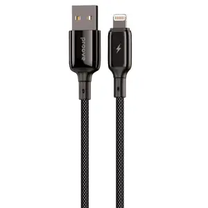 Кабель Proove Dense Metal USB to Lightning 2.4A (2m) Black