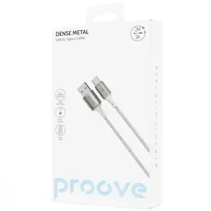 Кабель Proove Dense Metal USB to Type-C 3A (2m) Black