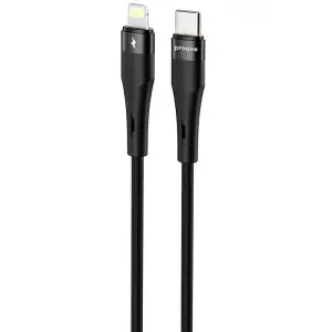 Кабель Proove Light Silicone Plus Type-C to Lightning 27W (1m) Black
