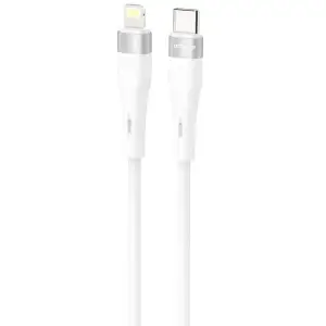 Кабель Proove Light Silicone Plus Type-C to Lightning 27W (1m) White