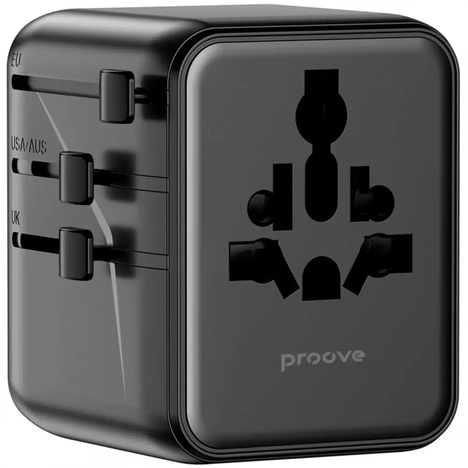 Універсальний адаптер Proove Trip 25W Black TATL25310001