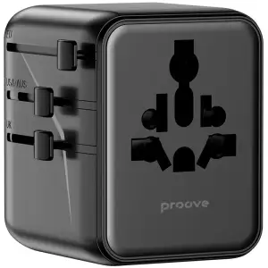 Універсальний адаптер Proove Trip 25W Black TATL25310001