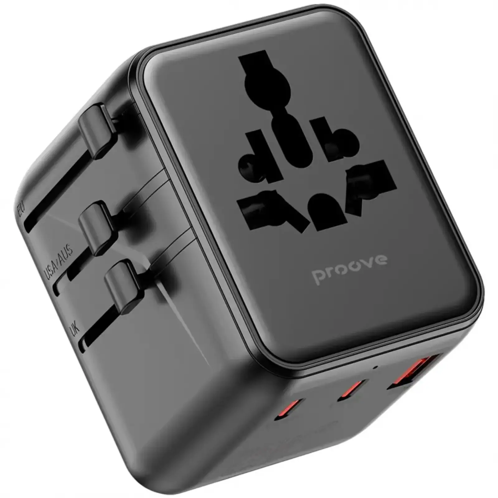 Універсальний адаптер Proove Trip 25W Black TATL25310001