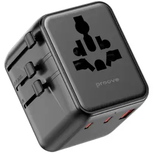 Універсальний адаптер Proove Trip 25W Black TATL25310001