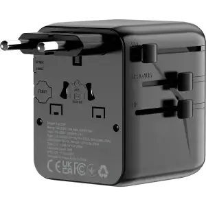 Універсальний адаптер Proove Trip 25W Black TATL25310001
