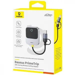 Бездротовий адаптер Baseus SafeJourney Series CarPlay space Gray