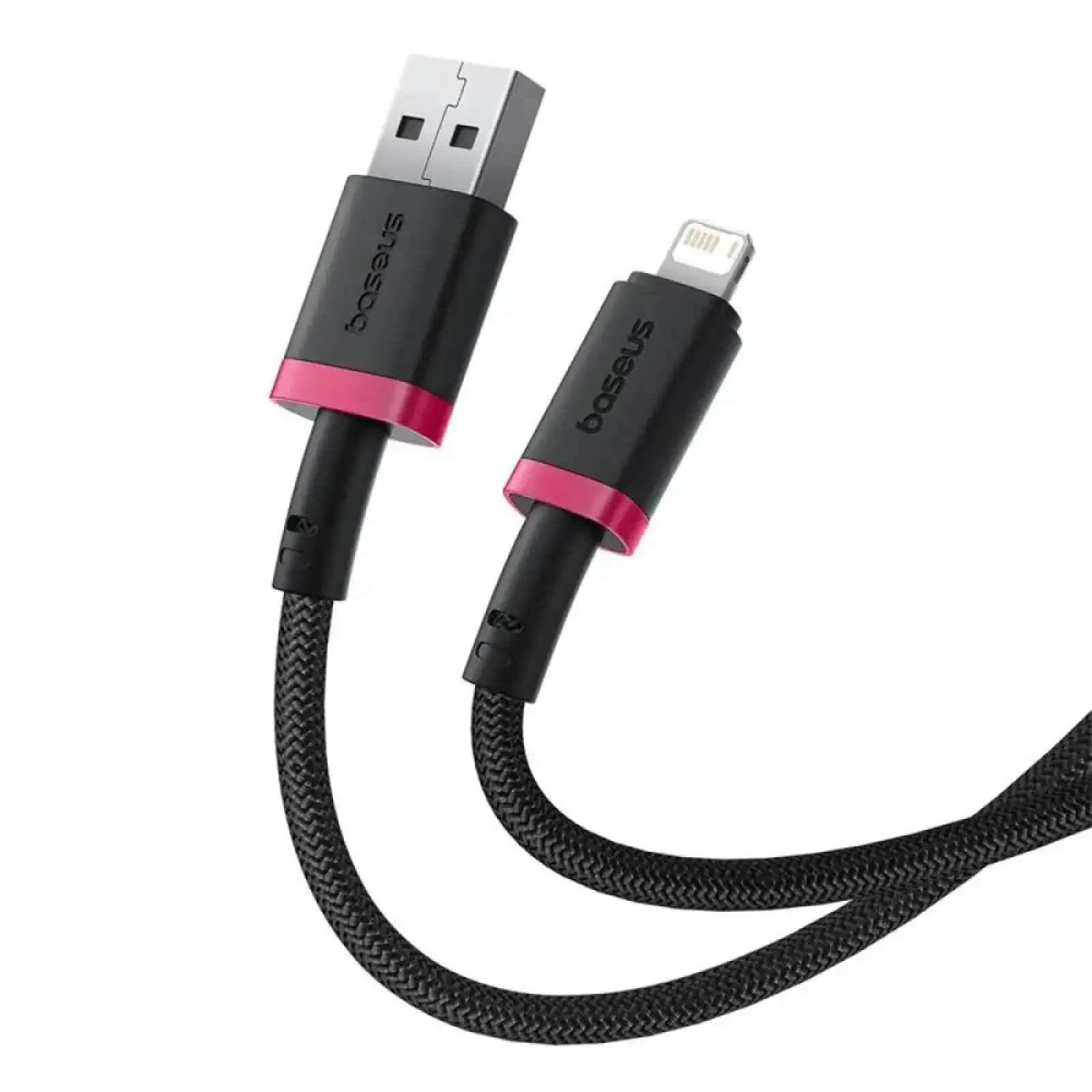 Кабель Baseus Dura Series Fast Charging Lightning 2.4A (2m) Black/Red (P10377801U01-03)