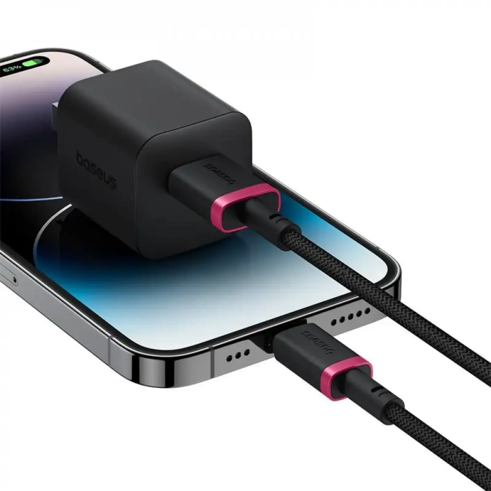 Кабель Baseus Dura Series Fast Charging Lightning 2.4A (2m) Black/Red (P10377801U01-03)