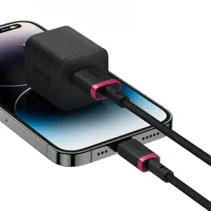 Кабель Baseus Dura Series Fast Charging Lightning 2.4A (2m) Black/Red (P10377801U01-03)