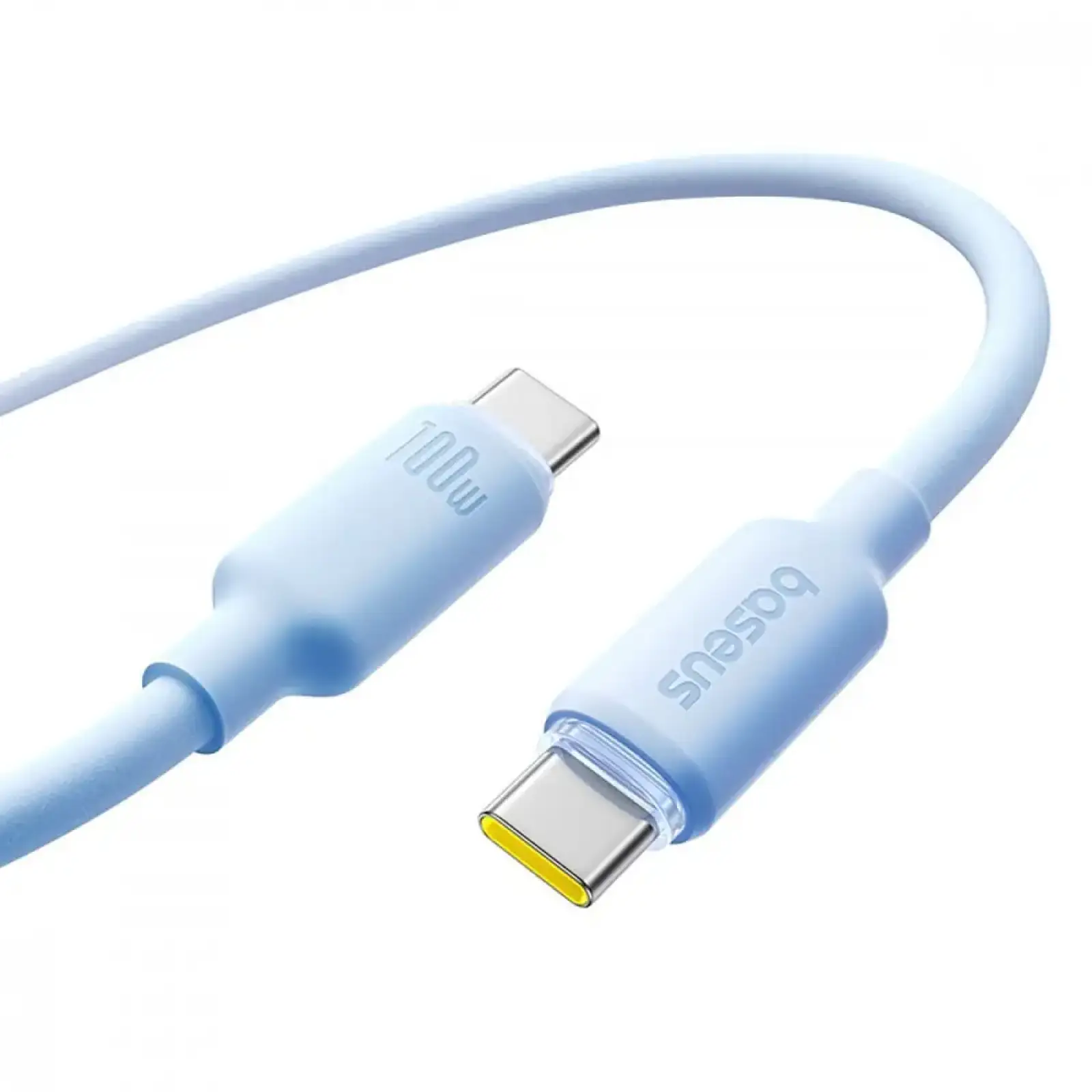 Кабель Baseus Foamed Silicone Fast Charging Type-C to Type-C 100W (1m) Blue