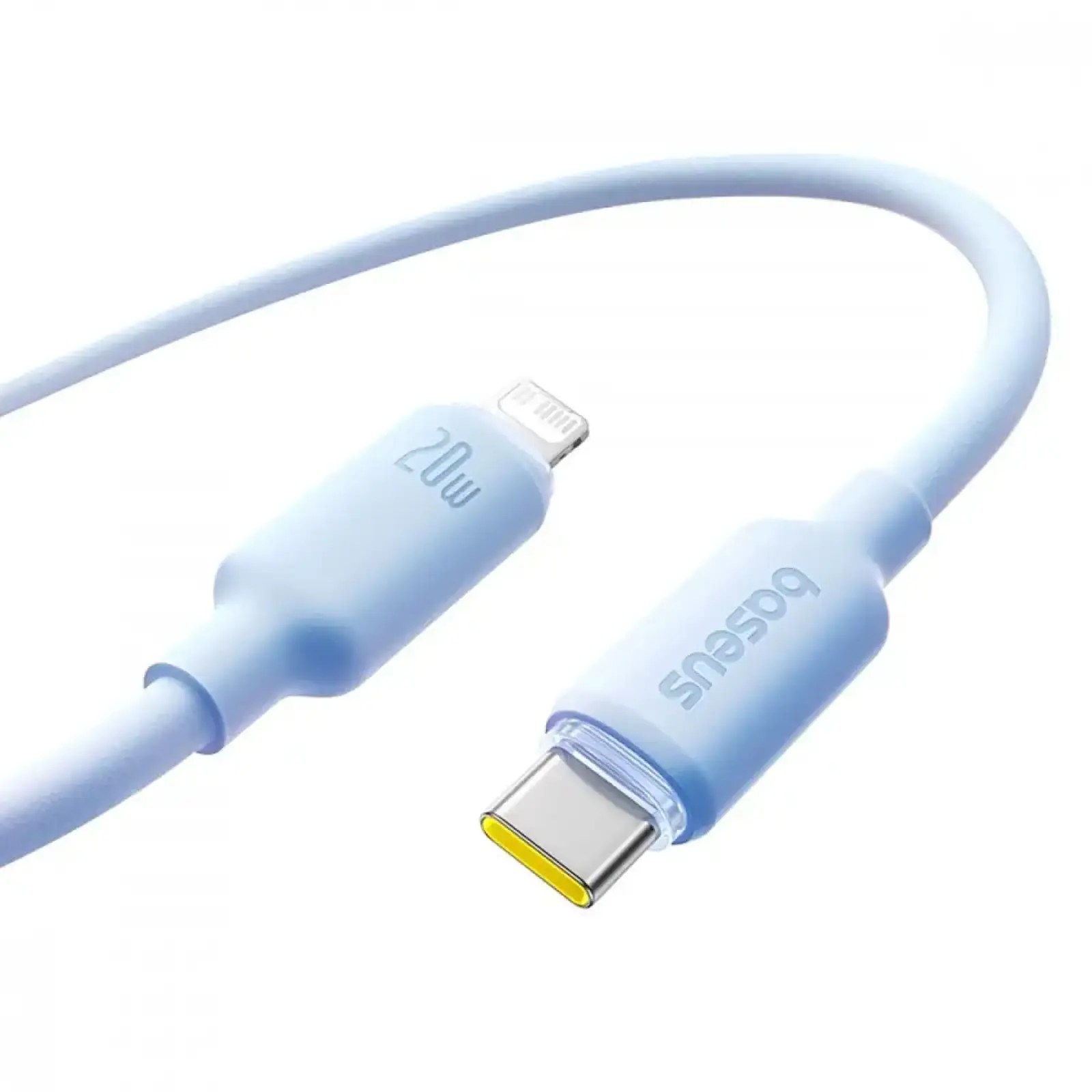Кабель Baseus Foamed Silicone Fast Charging Type-C to Lightning 20W (1m) Blue
